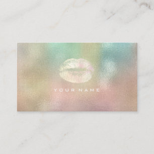 Make-upkünstler-Stylist-Lippenpastellrosa Ombre Visitenkarte