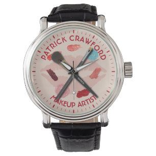 Make-upkünstler-Stylist-Schönheits-Salon mit Ihr Armbanduhr