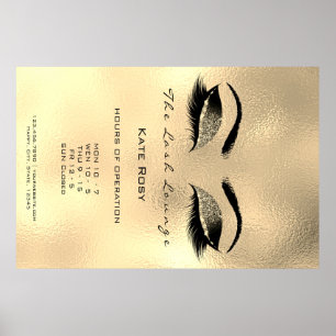Make-upschönheits-Salon brüniert Poster