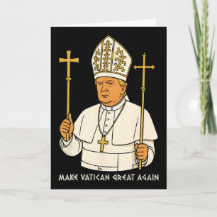 Make Vatican Great Again Lustiger Papst Trump Retr Karte