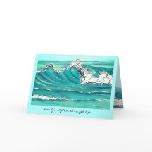 Make Waves Karte mit Platzhalter für persönlichen