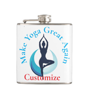 Make Yoga Great Again Thunder_Cove Flachmann