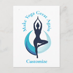 Make Yoga Great Again Thunder_Cove Postkarte