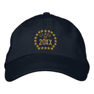 Make your Class Of Your Year Stars Embroidered Bestickte Baseballkappe
