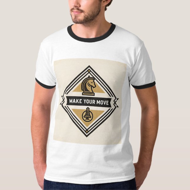 Make Your Move – Chess Piece Design T-Shirt (Vorderseite)