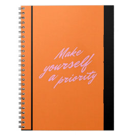 Make Yourself a Priority Self Care Journal Notizblock