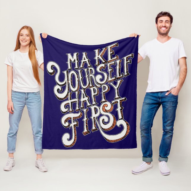 Make Yourself Happy First Fleecedecke (Beispiel)