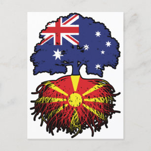 Makedonien Australischer Tree Postkarte