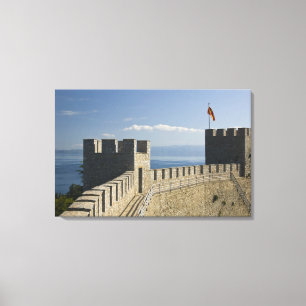 MAKEDONIEN, Ohrid. Car Samoil's Burg - Burg 2 Leinwanddruck