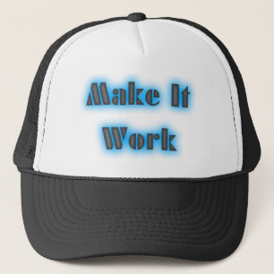 makeiworkBLUE3BIGGER Truckerkappe