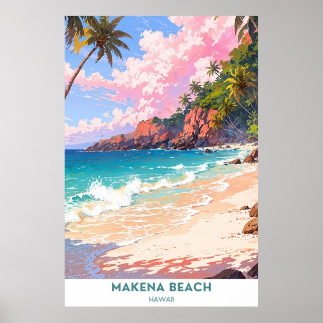 Makena Beach, Hawaii Poster (Vorne)