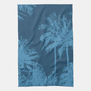 Makena Beach Hawaiian Sketchy Palms Geschirrtuch