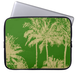 Makena Beach Hawaiian Sketchy Palms Wetsuit Laptopschutzhülle