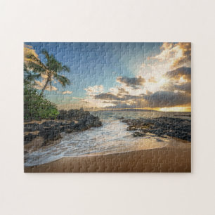 Makena Strand-Bucht-Sonnenuntergang