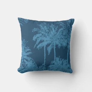 Makena Strand-hawaiische flüchtige Palmen Kissen