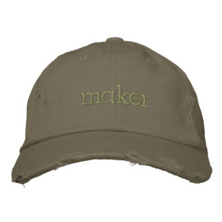 "maker" Casquette ajustable en position détenue