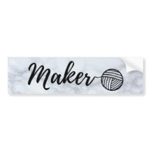 Maker Crafts & Garntypografie auf Imitaten Marmor