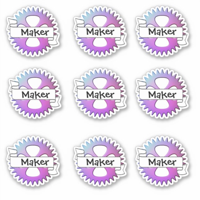 Maker Fair Stickers Aufkleber (Vorderseite)