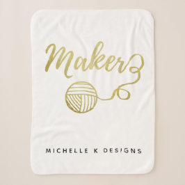 Maker Handwerk Typografie Print + Name Imitate Gol Sherpadecke