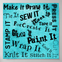 Maker Handwerk Typografie Print