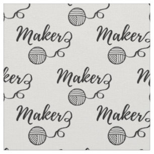 Maker: Typografie von Garnen und Kunsthandwerk Stoff