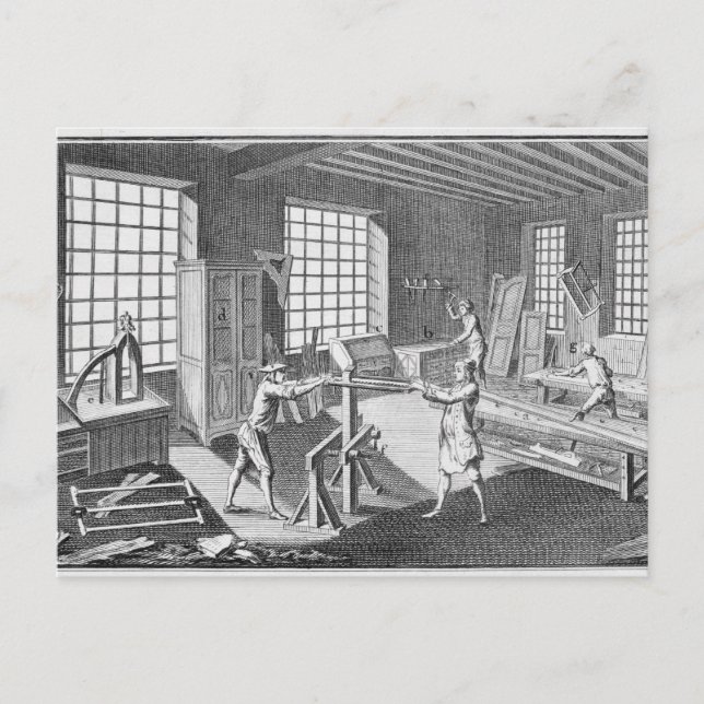 Maker's Workshop, from the 'Encyclopedie Postkarte (Vorderseite)