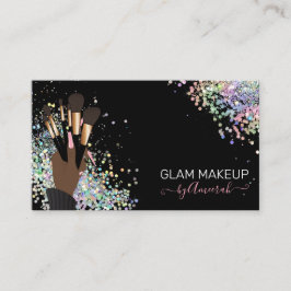 Makeup Artist Beautician Beauty Salon Holographic Visitenkarte