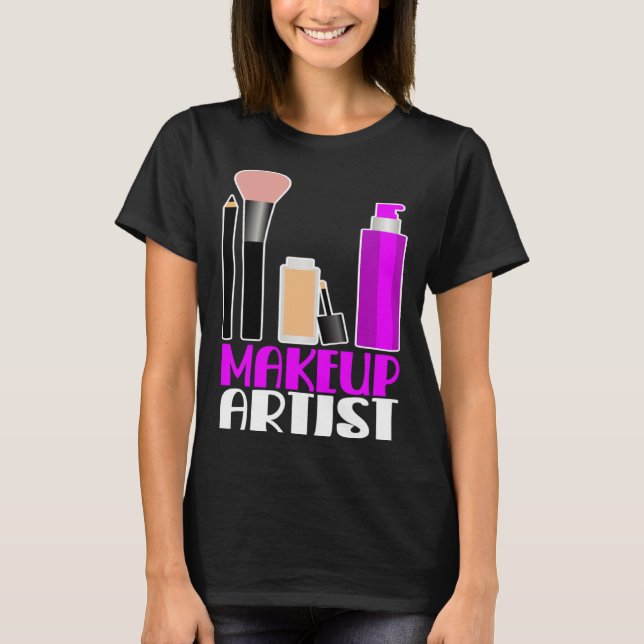 Makeup artist beautician cosmetics T-Shirt (Vorderseite)