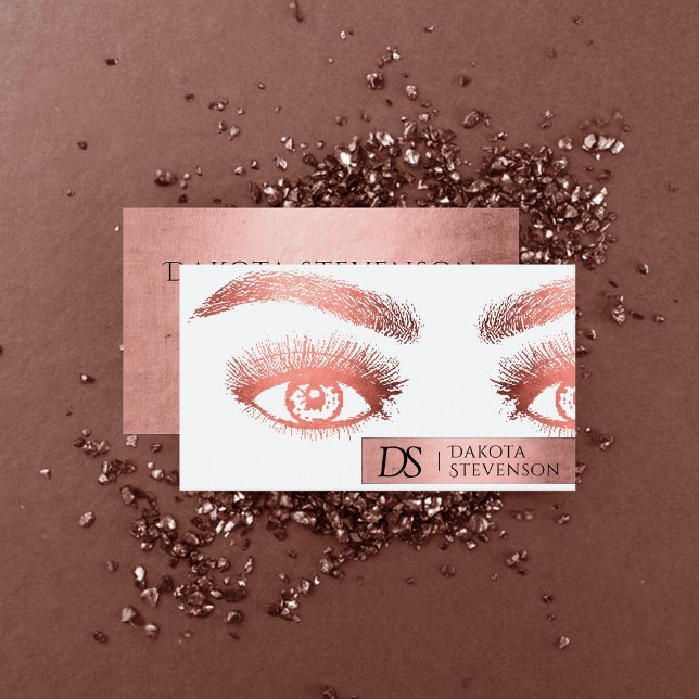 Makeup Artist Beauty Beruflich | Trendy Coral Visitenkarte (Von Creator hochgeladen)