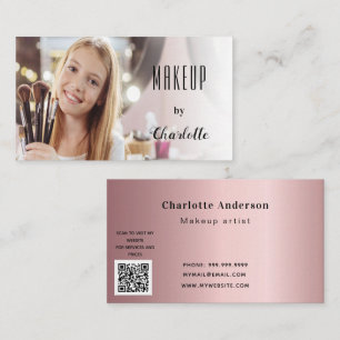Makeup artist beauty blush Skript QR Foto Code Visitenkarte