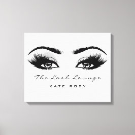 Makeup Artist Beauty Lashes Extension Gray Leinwanddruck