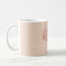 Makeup Artist Beauty Rose Gold Confetti Glitzer Kaffeetasse