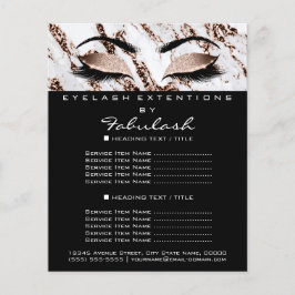 Makeup Artist Beauty Salon Flyer Marmorkupfer