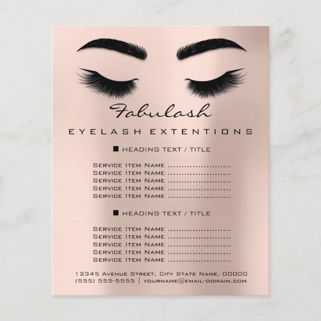 Makeup Artist Beauty Salon Flyer WELLNESS-CENTER R (Vorne)