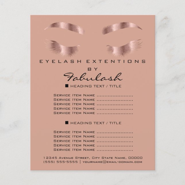Makeup Artist Beauty Salon Flyer WELLNESS-CENTER R (Vorne)