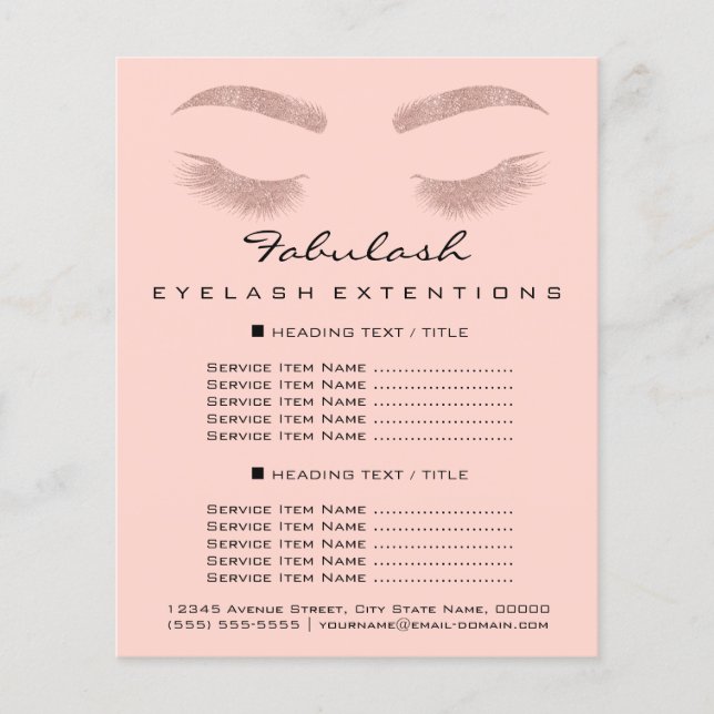 Makeup Artist Beauty Salon Flyer WELLNESS-CENTER R (Vorne)