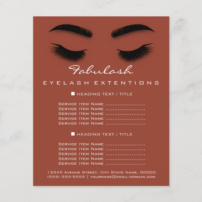 Makeup Artist Beauty Salon Flyer WELLNESS-CENTER S (Vorne)