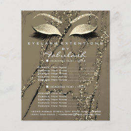 Makeup Artist Beauty Salon Glitzer Flyer Marbella