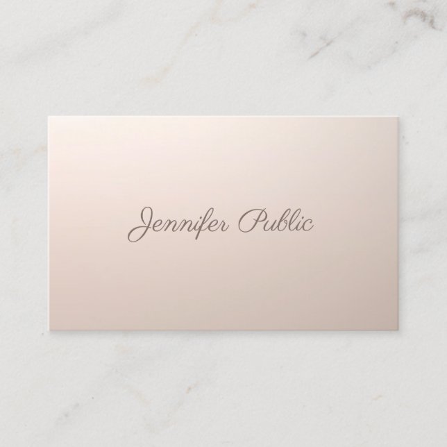 Makeup Artist Beauty Salon Kalligraphie Script Chi Visitenkarte (Vorderseite)