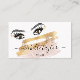 Makeup artist Beauty Salon Lash Extension Feather Visitenkarte