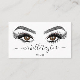 Makeup artist Beauty Salon Lash Extension Feather Visitenkarte