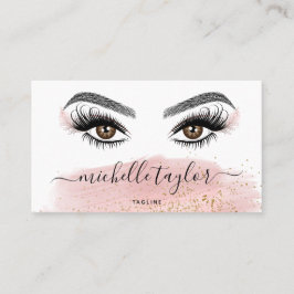 Makeup artist Beauty Salon Lash Extension Feather Visitenkarte