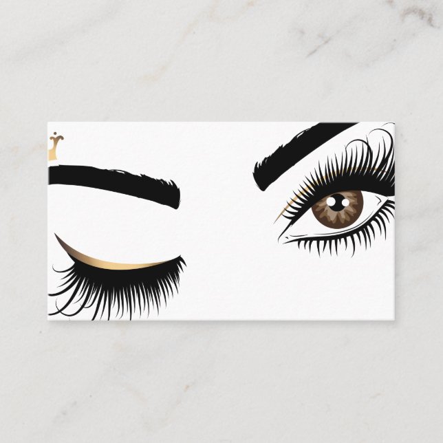 Makeup artist Beauty Salon Lash Extension wink eye Visitenkarte (Vorderseite)