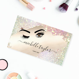 Makeup artist Beauty Salon Lash Extension wink eye Visitenkarte