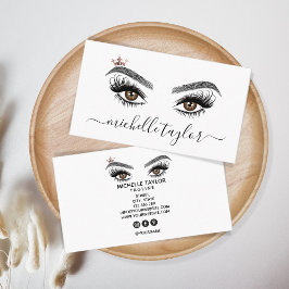 Makeup artist Beauty Salon Lash Extension wink eye Visitenkarte