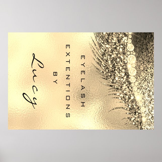Makeup Artist Beauty Salon Lashes Poster (Vorne)