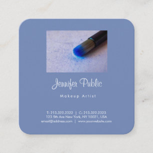 Makeup Artist Beauty Salon Moderner Beruflich Quadratische Visitenkarte