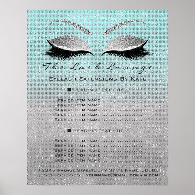 Makeup Artist Beauty Salon Poster (Vorne)