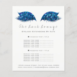 Makeup Artist Beauty Salon White Flyer Blue Navy