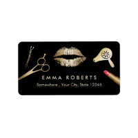Makeup Artist Black & Gold Salon
